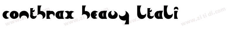 Conthrax Heavy ltali字体转换
